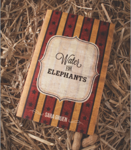 Bookcover Redesign bookcover circus grunge ornate peanuts photography stars straw stripes vintage water for elephants