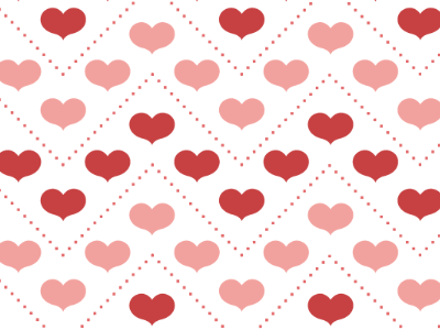 Happy Valentine's Day chevron dots february heart hearts holiday pattern pink red valentine