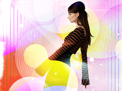 Fashion Futurism 3/4 bold color fashion futurism glitch illustration line photo photography pop pop art shape