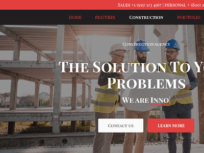 Construction Website design graphic design web website