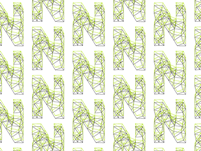 Single Pattern for Nude+Neon branding icon letters logo nudeandneon outline pattern stroke texture type