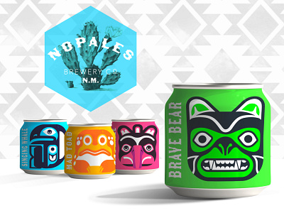Totempole beer design branding brewery design graphic design illustration product design