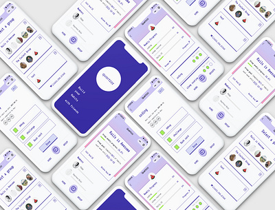 Quartzzz habit tracking and sharing app mockups app design ui ux