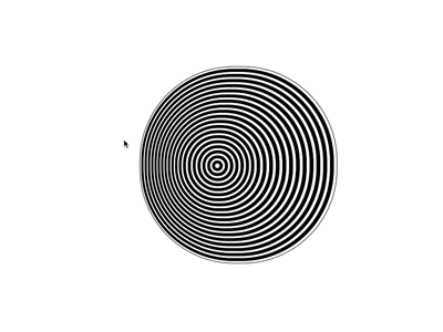 Cone Creature abstract animation black and white creativecoding javascript minimal motion paperjs