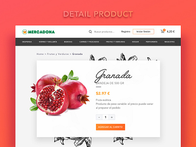 Detail Product E-commerce detail product ecommerce food homepage product shop ui ux web website