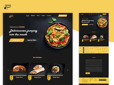 Foodie Restaurant Web Design