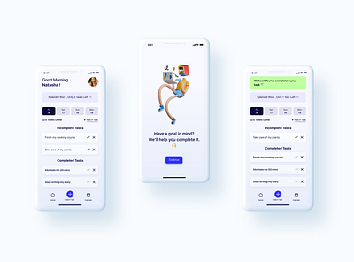 UI/UX Design - Todo List App Design app app design app ui app ui design blue design design inspiration design trend figma inspiration minimalistic mobile app design mobile app ui todo list trending ui ui design ui inspiration ui trends uiux