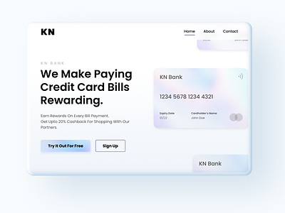 Credit Card Website Design