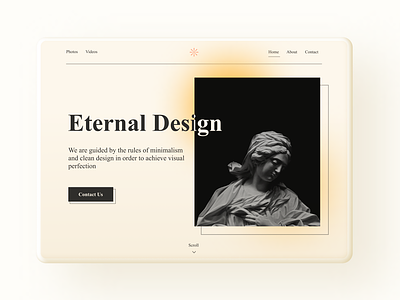 Eternal Design | Web Design animation artistic design design inspiration figma inspiration motion design ui ui design uiux user interface design web design website website design