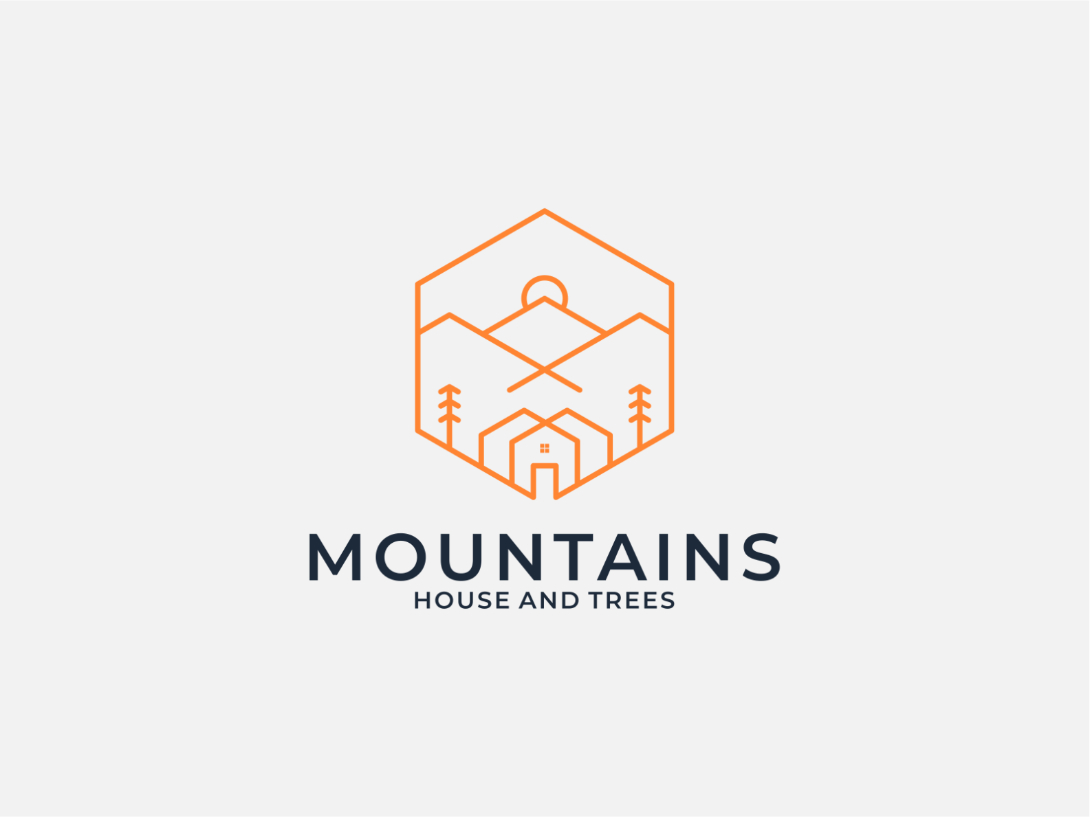 vintage mountain and home logo design by Anelya15 on Dribbble