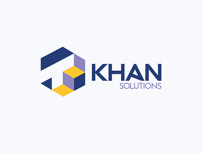 Khan Solutions logo branding design flyer flyer design graphic design illustration logo logo designer post design ui