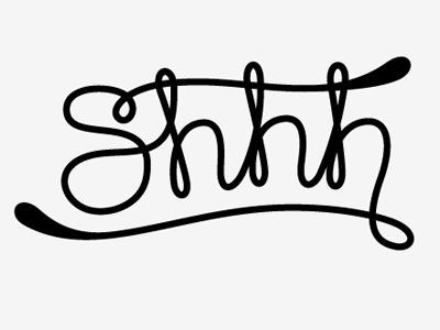 shhhot! beizer curves practice script type typography