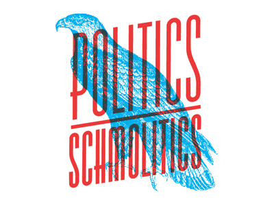 Politics Schmolitics losttype overprint