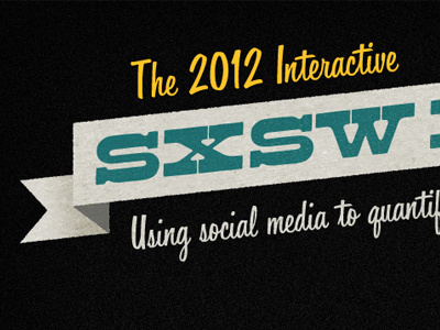 SXSW Interactive Infographic data visualization illustration infographic type typography