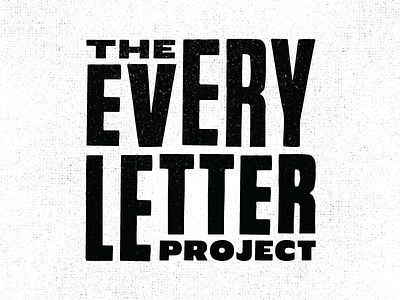 The Every Letter Project dropcap initial lettering letterpress linocut printmaking