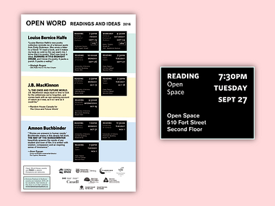 Open Word 2016 Poster calendar events nonprofit poster print promotional