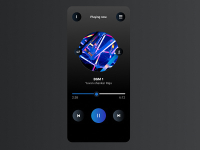 Music Player 3d animation branding graphic design illustration music player ui design ux ux design vector
