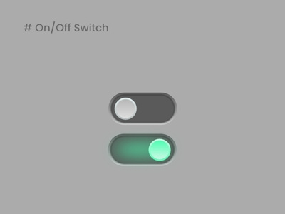 On/Off Switch by JANANI S on Dribbble