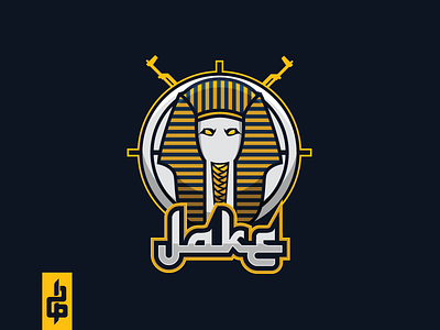 King Tut ak 47 billion billionarts crosshair king king tut logo mascot logo