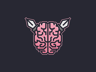 Mastermind billion billionarts brain brain logo illustrator logo mascot mascot logo pentool