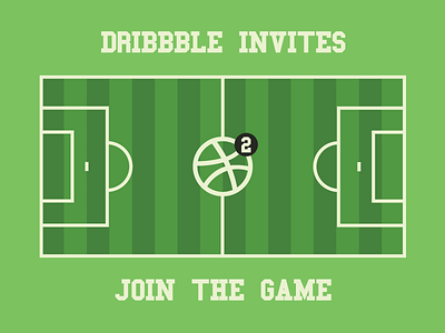 Join The Game dribbble dribbble invites field invitations soccer two dribbble invites