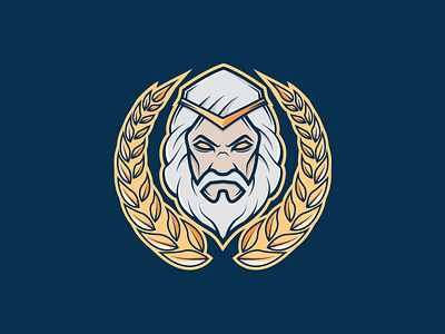 Zeus Dribbble Post esports logo god logo mascot mascot logo zeus