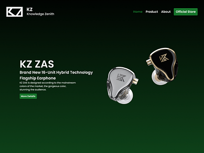 Web Design Landing Page Knowledge Zenith by 1zzy on Dribbble