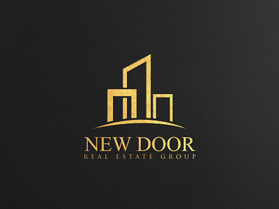 Real Estate Logo Design apartment architecture background building concept consultancy corporate creative design engineering estate exterior gold logo minimal modern real rental residence sign