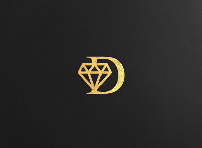 Letter d diamond logo alphabet concept creative d design diamond font gold graphic identity illustration jewelry letter letters logo luxury minimal text typeface vector