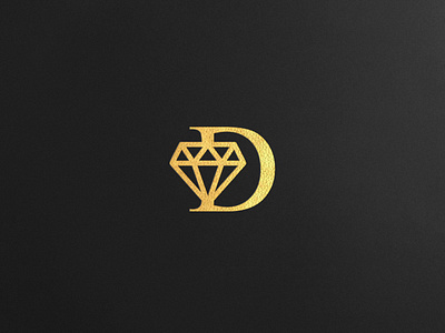 Letter d diamond logo