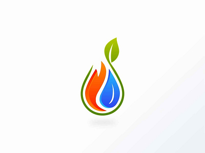 Element water drop leaf fire ecology logo air design drop ecology element fire flame graphic hot leaf logo natural nature organic plant shape simple style template water