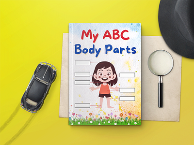 My ABC Body Parts Book Cover Design book cover coloring book cover