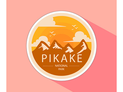 Pikake National Park branding design graphic design icon illustration landscape logo typography vector