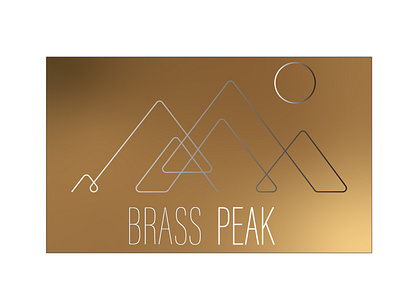 Brass Peak branding brass design gold graphic design icon illustration logo typography vector