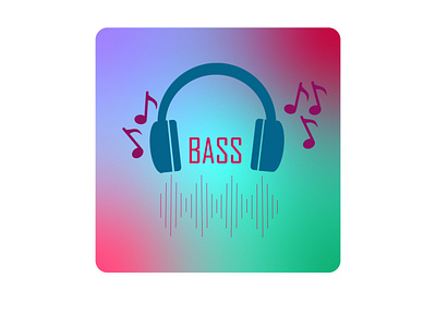 Bass bass branding colours design graphic design headphone icon illustration logo music typography vector