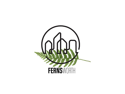 Fernsworth branding city city view design fern fernsworth graphic design icon illustration leaf logo typography vector