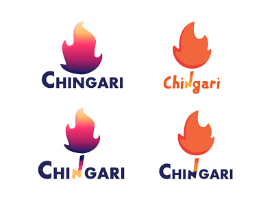 Chingari concept logo design branding chingari chingari logo graphic illustrator logo logodesign logoinspiration logotype vector