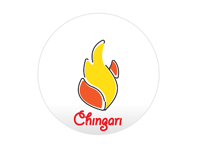 Chingari adobe android app brand design illustrator logo social ui ux vector web