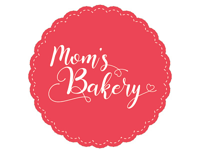 Mom's Bakery Sticker graphic design logo packaging sticker