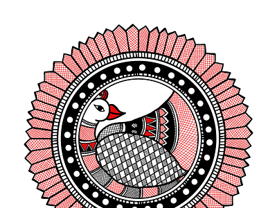 Madhubani Peacock