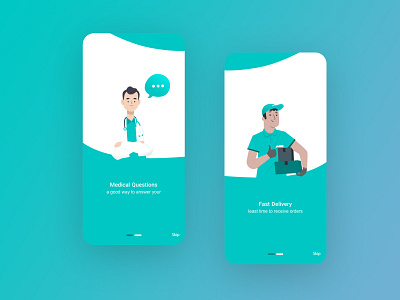 Medicine App intro screen app app design illustration intro introduction medicine ui