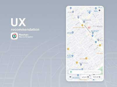 The UX Recommend Map app app design design map mapping navigation ux