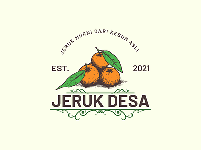 Jeruk Desa Vintage Logo branding design graphic design illustration logo vintage