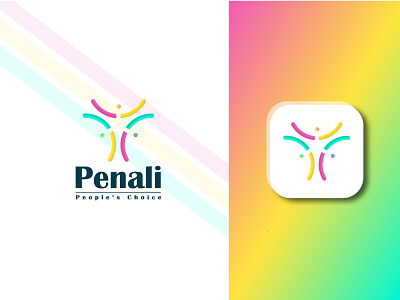 Penali Logo artit branding clean design icon illustration logo logo branding logo design logodesigner logogs penali vector