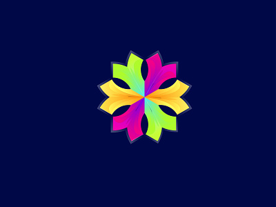 Flower branding clean color colors concept design icon illustration logo logo branding logodesigner minimal minimalist vector