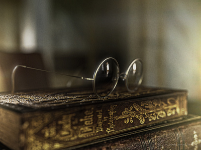A moment in time - 3D Visualization #02 3d 3d art 3d artist 3d modeling 3d rendering 3d visualization 3ds max advertising animation design old books v ray v ray render vintage books
