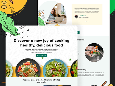 Restaurant landing page