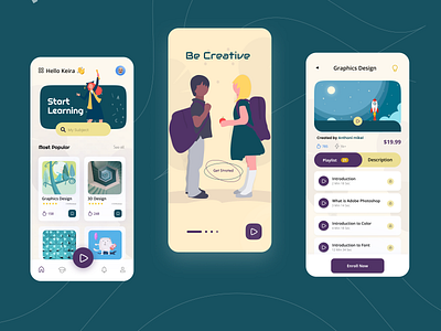 Education App animation app branding design graphic design icon illustration illustrator logo logo design minimal typography ui ux vector