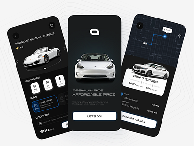 Rental Car App design