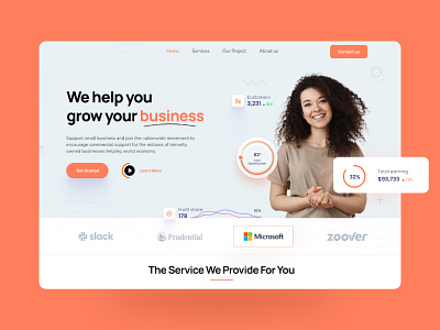 Marketing Agency Landing page animation branding design graphic design illustration landingpage marketing ui ux vector